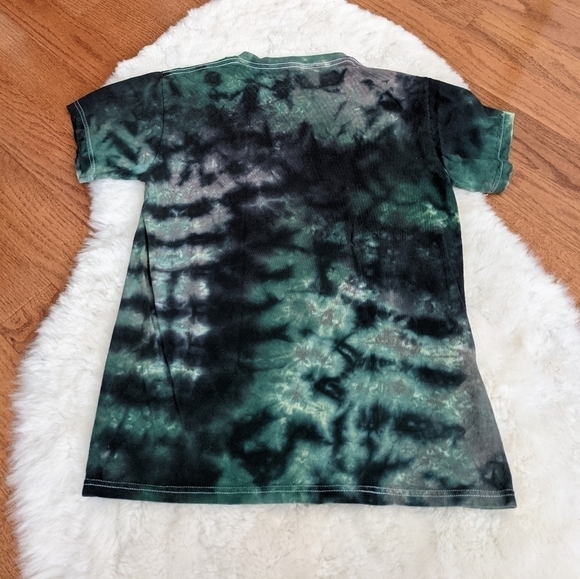 VINTAGE tie dye Irish Celtic tee t-shirt Green St. Patrick's day crew neck small - Picture 5 of 7